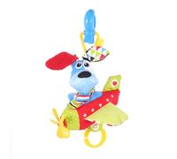 Yookidoo Tap ‘N' Play Musical Plane - Multi Textured Motion Activated Stroller Toy Music and Sounds Plane with a Spinning Propeller and a Friendly Dog Pilot