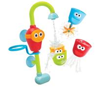 Yookidoo Toddler Bath Toy - Flow N Fill Spout - Three Stackable Play Cups and Water Spray Spout For Kids Bathtime Fun
