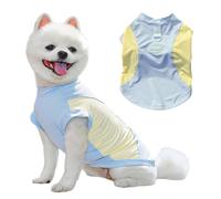 Yoolhamy Dog Cooling Vest, Summer T Shirt Breathable Cooler Coat with D-Ring Puppy tshirt Quick Dry Lightweight Cool Shirts for Small Pet Chihuahua, Yorkshire Clothes (Blue, XS)