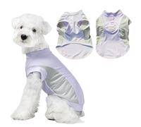 Yoolhamy Dog Cooling Vest, Summer T Shirt Breathable Cooler Coat with D-Ring Puppy tshirt Quick Dry Lightweight Cool Shirts for Small Pet Chihuahua, Yorkshire Clothes (Purple, S)