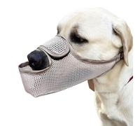 Yoolhamy Dog Muzzle for Large Medium Small Dogs, Soft Mesh Muzzles with Front Opening Design, Breathable Pet Dog Mouth Cover to Prevent Biting, Licking, Chewing, Scavenging