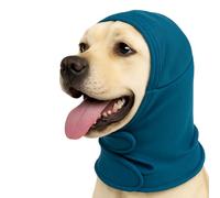 Yoolhamy Dog Snood Ear Protectors, Dog Ear Defenders Anxiety Calming Hood Ears Muffs Noise Protection Head Cover No Shake Head Wraps for Grooming Firework Force (Blue, L)