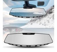 Yoolight Car Rear View Mirror, 12" Wide Angle Universal Curve Convex, Anti-Glare Interior Clip On Original Mirror (White Glass)
