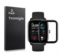 Yoomigle 3 Pack Compatible with Amazfit GTS 4 Mini Screen Protector Film for GTS 4 Mini Smartwatch Screen Protectors Foils 3D Full Coverage Screen Cover Anti-Scratch