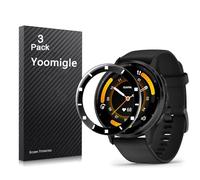 Yoomigle 3 Pack Compatible with Garmin Venu 3 Smartwatch Screen Protector Film Compatible with Garmin Venu 3 Smart Watch Screen Protectors Foils 3D Full Coverage Screen Cover Anti-Scratch