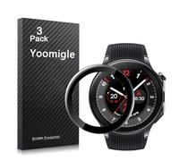 Yoomigle 3 Pack Compatible with OnePlus Watch 2 Screen Protector Film for One Plus Watch2 Smartwatch Screen Protectors Foils 3D Full Coverage Screen Cover Crystal Clear Anti-Scratch
