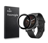 Yoomigle 3 Pack Compatible with TicWatch E3 Screen Protector Film Compatible with TicWatch E3 Smartwatch Screen Protectors Foils 3D Full Coverage Screen Cover Anti-Scratch