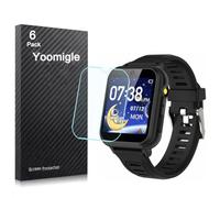 Yoomigle 6 Pack Compatible with BIGGERFIVE A21 1.5'' Smartwatch Screen Protector Film for A21 1.5 Inch Smart Watch Screen Protectors Foils Cover Crystal Clear HD Anti-Scratch