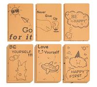 YOOMONA 15 Funny A5 Sets Notebook,15 Traveler Journal, 60 Pages, 5.5X8.3in, As Dotted Diary Notebook for Personal Use in Student Offices and Families, Travel Diary Set