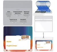 YooNotee 50 Sets 2026 VBS Name Tags Kit Galaxy Theme with Lanyard & Waterproof Card Holder, Writeable Name Badges for Church, Vacation Bible School, Summer Camp, and Group Activities