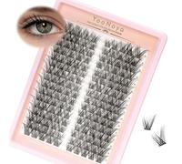 YOONOYA Fox Eye Lash Clusters 160 Pcs Wispy Cluster Eyelashes Extensions Anime Eyelash Clusters Left & Right Fairy Lash Extension Individual Fluffy Lashes Cluster DIY at Home (WY08)