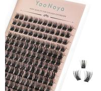 YOONOYA Lash Clusters 144 PCS 10-14mm Mix Volume Lashes Eyelash Clusters D Curl Cluster Eyelash Extensions Natural Wispy Cluster Lashes Reusable Individual Thick Lash Extension (QD-10-14mm - Mix)