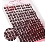 YOONOYA Lash Clusters 168 PCS 10-16mm Individual Eyelash Clusters D Curl Cluster Eyelash Extensions Natural Wispy Cluster Lashes Reusable Extension Lasting Lash(QC-10-16mm-168PCS)