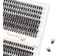 YOONOYA Lash Clusters 280 Pcs 9-15 mm Individual Lashes 30D + 40D Cluster Eyelash Extensions D Curl Eyelash Clusters Lash Extensions Natural Look for DIY at Home (30D+40D, 9-15mm)