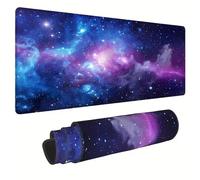 Yoonqun Blue Pink Galaxy Large Gaming Mouse Pad 600x400x3 mm Long Computer Keyboard Mousepad XXL Mouse Mat Washable with Slip Rubber Base Desk Pad for PC, Laptop, Office