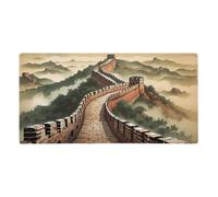 Yoonqun China Great Wall Scenery Large Gaming Mouse Pad 800x300x2 mm Long Computer Keyboard Mousepad XXL Mouse Mat Washable with Slip Rubber Base Desk Pad for PC, Laptop, Office
