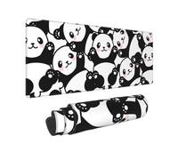 Yoonqun Cute Pandas Large Gaming Mouse Pad 1000x500x3 mm Long Computer Keyboard Mousepad XXL Mouse Mat Washable with Slip Rubber Base Desk Pad for PC, Laptop, Office