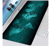 Yoonqun Gaming Mouse Pad,600x400x3mm Large Mouse Mat Green World Map Mouse Pad,XXL Non-Slip Rubber Mouse Mat Office Desk Mat for Laptop Desk Pad for Gaming Office Home