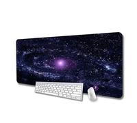 Yoonqun Mouse Mat 27.6x11.8 inch(700x300x2 mm) Gaming Mouse Pad Purple Cosmic Galaxy Large Desk Mat with Stitched Edges,Non-Slip Base Keyboard XXL Mousepad for Home Office Gaming Work