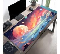 Yoonqun Mouse Mat 39.4x19.7 inch(1000x500x2 mm) Gaming Mouse Pad Colorful Landscape Rivers Large Desk Mat with Stitched Edges,Non-Slip Base Keyboard XXL Mousepad for Home Office Gaming Work
