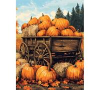 Yoonqun Paint by Numbers Harvest Season 22x28 inch Paint by Numbers Kits for Adults,Framed DIY Canvas Oil Painting Kit for Beginner,Acrylic Pigment Drawing Paintwork Art for Home Wall Decor