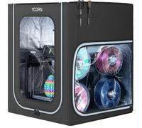 YOOPAI 3D Printer Enclosure with LED Light for FLASHFORGE AD5X/AD5M, Dust-Resistant Enclosure Tent Cover, Helps Reduce Drafts for More Stable Printing, Supports Left-Side Vent Kit