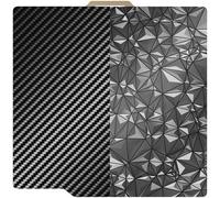 YOOPAI Dual-Sided Build Plate for Bambu Lab A1/P1P/P1S/X1C/X1E, 257x257mm Textured PET + PEO Build Plate Magnetic Spring Steel Sheet Printing Bed, Flexible Heated Bed for 3D Printer