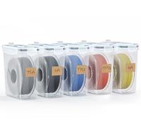 YOOPAI Filament Storage Box - 5 Pack Filament Container for 3D Printing Sealing and Protection - Portable Storage Box with Desiccants&Label for Home&Office,Water-Proof and Dust-Proof 4.0L(9.5*4.4*9.7)