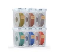 YOOPAI Filament Storage Box, 6 Pack Airtight Filament Containers with Desiccant & Labels, Clear 4L 3D Printer Filament Boxes for 1kg 1.75mm PLA PETG ABS TPU Spools, Moisture & Dust Protection