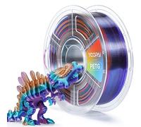 YOOPAI PETG Filament 1.75mm Multicolor, Smooth Color Transitions, Consistent Printing, 1KG (2.2lbs) 3D Printer Filament Gradient, PETG Vivid Coral Reef