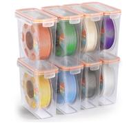 YOOPAI Pro Filament Storage Box - Single Spool Airtight Filament Storage Container for Protection with Desiccants, Precision Moisture Control and Dust Proof for 3D Printing Filament (8 Pack)