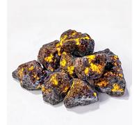Yooperlite Raw Stone,1" Irregular Crystals Bulk,Not Tumbled or Polished,Natural Raw Rough Flame for Healing Tumbling Fountain Rocks Decor(200g)