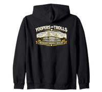 Yoopers Vs Trolls Michigan Original Rivalry Humor Zip Hoodie