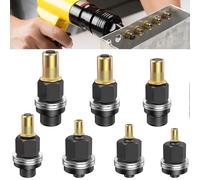 YOOPIN 7PCS Head Rivet Nut Tool, M3 M4 M5 M6 M8 M10 M12 Rivnut Kit, Carbon Steel Rivnut Gun Set for Rivet Nut Tool Manual Riveting Machine