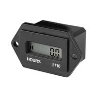 Yooreal DC 4.5V to 90V LCD Digital Hour Meter,Resettable Total Hours,Data Storage for Lawn Mower Tractor Generator Golf cart ZTR/Riding Lawn Mower Land Trimmer UTV Brush Cutter etc.