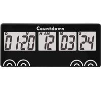 YOOREAL Digital 9999 Days Countdown Days Timer Clock,Retirement Countdown Timer,Magnet Design,Loud Alarm,Tracks Wedding Vacation Working Cooking Baby Birth (Black)