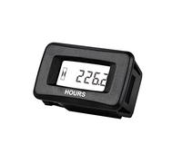 YOOREAL Digital AC/DC Hour Meter 5-277V,Waterproof Hour Meters Works on Various of ZTR Riding Lawn Mower Tractor Generator Land Trimmer UTV Brush Cutter.