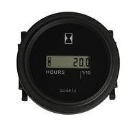 Yooreal Digital Hour Meter,DC4.5V to 90V,Resettable Total Hours,Data Storage for Lawn Mower Tractor Generator Golf cart ZTR/Riding Lawn Mower Land Trimmer UTV Brush Cutter Tractor etc (DC 4.5V 90V)
