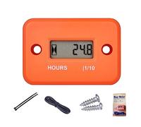 YOOREAL Digital Inductive Hour Meter Waterproof IP68,Works on Various of ZTR/Riding Lawn Mower Land Trimmer UTV Brush Cutter Tractor ATV Boat Outboard Motor Dirt Bike Motorcycle.