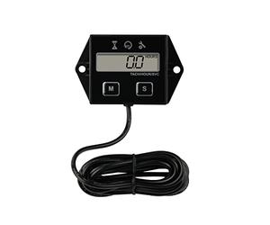 Yooreal Digital Inductive Tachometer with Hour Meter,RPM Gauge Meter for Lawn Mower Scooter Dirt Bike Tractor Generator Air Compressor Marine Motorcycle Snowblower Pressure Washer
