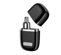 yoose Nose Hair Trimmer, Portable Alloy Nose Trimmer for Men Women, Rechargeable, Washable Nose Trimmer, Detachable Head, Easy to Clean, Travel Size, Dual Edged Blades, Painless Trimming, Black