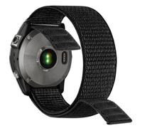 YOOSIDE for Garmin Fenix 7 / EPIX 2 / Fenix 6 / Fenix 5 / epix Pro 47mm Hook and Loop Nylon Watch Strap, 22mm Quick Dry Ultralight Sport Wrist Band for Forerunner 955, Instinct 2 (Black)
