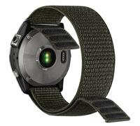 YOOSIDE for Garmin Fenix 7 / EPIX 2 / Fenix 6 / Fenix 5 / epix Pro 47mm Hook and Loop Nylon Watch Strap, 22mm Quick Dry Ultralight Sport Wrist Band for Forerunner 955, Instinct 2 (Dark Green)