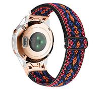 YOOSIDE Nylon Strap for Fenix 7S / 6S / Epix Pro 42 mm / Instinct 2S, Quick Fit 20 mm Soft Elastic Nylon Watch Strap for Garmin Descent Mk2S, QuickFit 20mm, Fabric