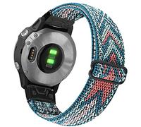 YOOSIDE Nylon Strap for Fenix 7S / 6S / Epix Pro 42 mm / Instinct 2S, Quick Fit 20 mm Soft Elastic Nylon Watch Strap for Garmin Descent Mk2S, QuickFit 20mm, Fabric