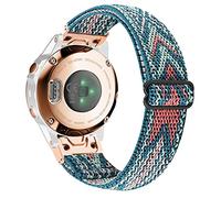 YOOSIDE Nylon Strap for Fenix 7S / 6S / Epix Pro 42 mm / Instinct 2S, Quick Fit 20 mm Soft Elastic Nylon Watch Strap for Garmin Descent Mk2S, QuickFit 20mm, Fabric