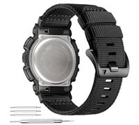YOOSIDE Rugged Nylon Watch Strap for Casio gshock DW-5600/8900, Adjustable Sports Wristband for GA-100/GW-B5600/GB-5600 /GW-6900 (Black)
