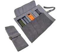 YOOSIDE Watch Band Accessories, Cotton Canvas Storage Bag - Compatible with Apple, Garmin, Samsung Watch Bands (Grey)