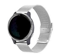 YOOSIDE Watch Strap for Garmin Venu 2 Plus/Venu Sq/Vivoactive 5 / Vivomove 3, Stainless Steel Metal Mesh 20mm Quick Release Wristband Strap for Vivoactive 3, Forerunner 245/158 (Silver)