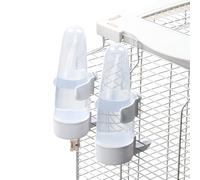 YOOSO WING Bird Feeder Automatic Bird Water Dispenser Set for Cage No Mess Parakeet Cage Water Dispenser PP Material, 200ml/6.8fl oz (2PCS)